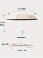 Compact Travel Umbrella with Reinforced Frame and Automatic One-Touch, Waterproof Canopy Zanny Home