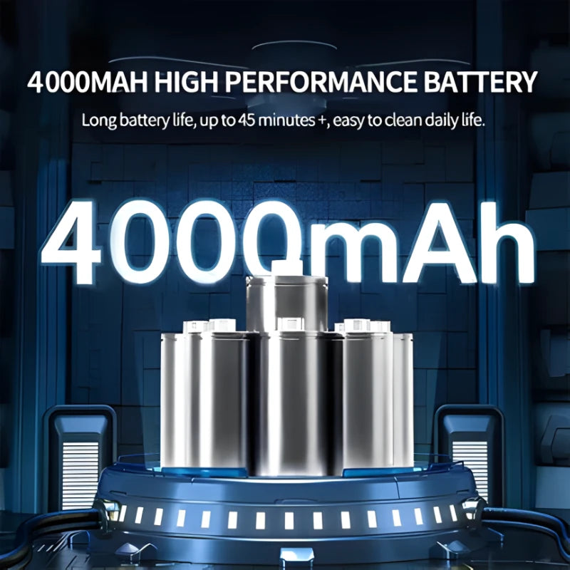 Cordless Car Vacuum with Brushless Motor and 95,000 Pa Suction, 4,000mAh Battery Zanny Home