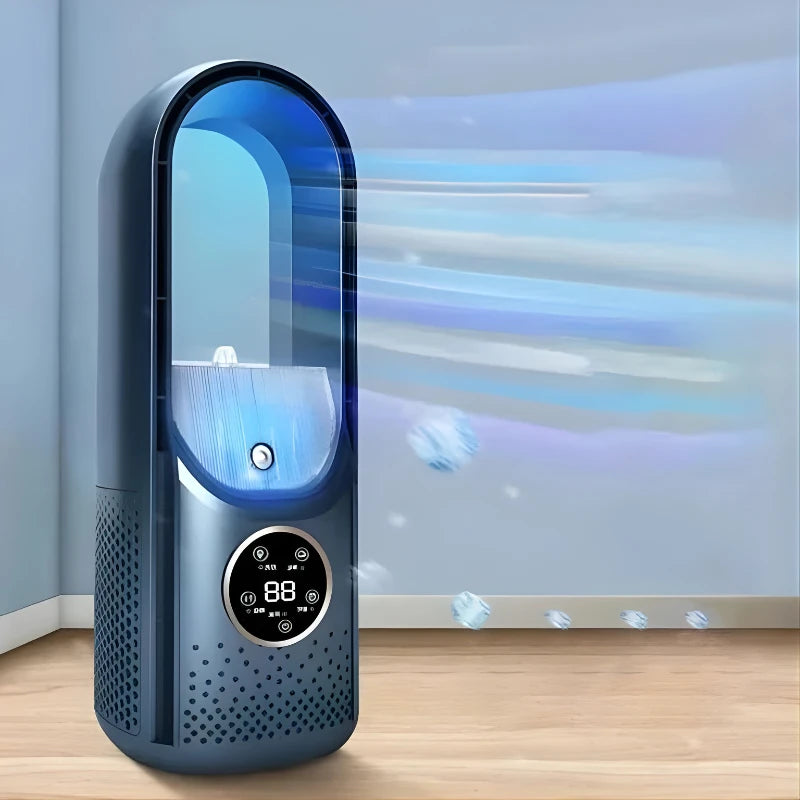 Portable Air Conditioner with Bladeless Quiet Cooling and Compact Design, Low Power Zanny Home