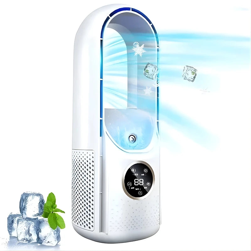 Portable Air Conditioner with Bladeless Quiet Cooling and Compact Design, Low Power Zanny Home