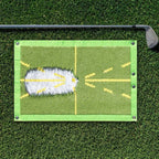 Divot Feedback Golf Mat with Impact Markers and Ground Stake, Portable Training Tool Zanny Home