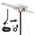 Long Range HDTV Antenna with Omnidirectional UHF/VHF and Built-In Filter, 40ft Cable Zanny Home