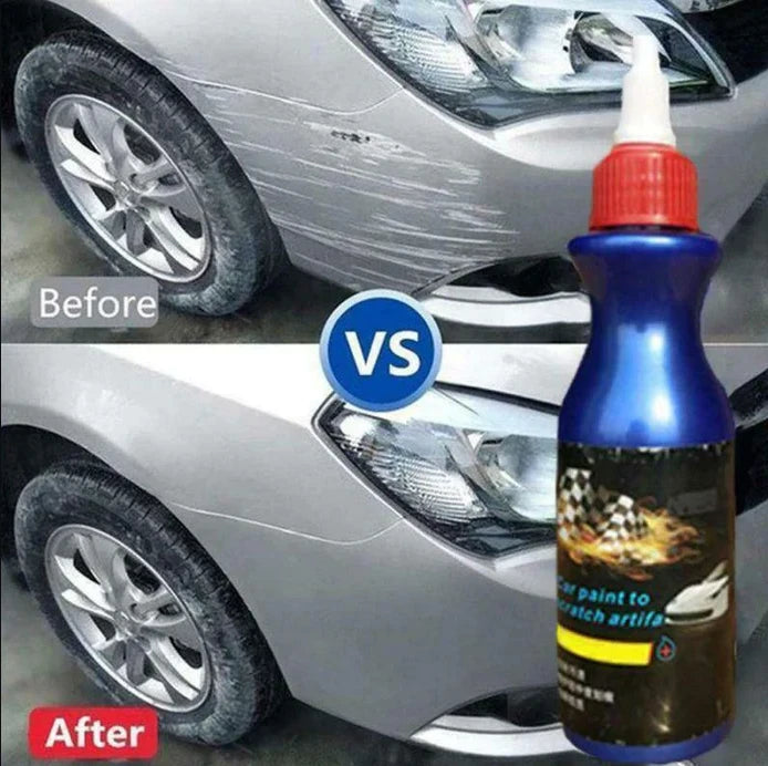 Car Scratch Remover with Foam Buffer Pad and Microfiber Cloth, 100ml High Gloss Polish Zanny Home