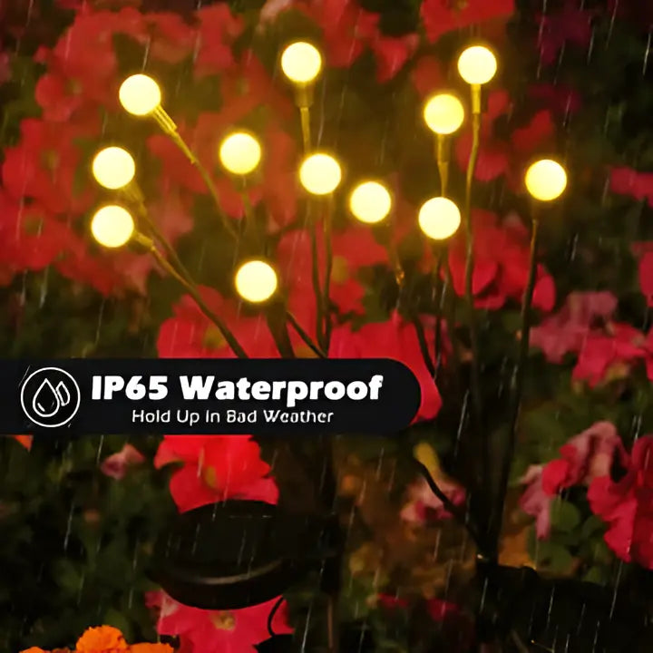 Solar Garden Stake Lights with Animated Firefly Motion and Warm White Glow Zanny Home