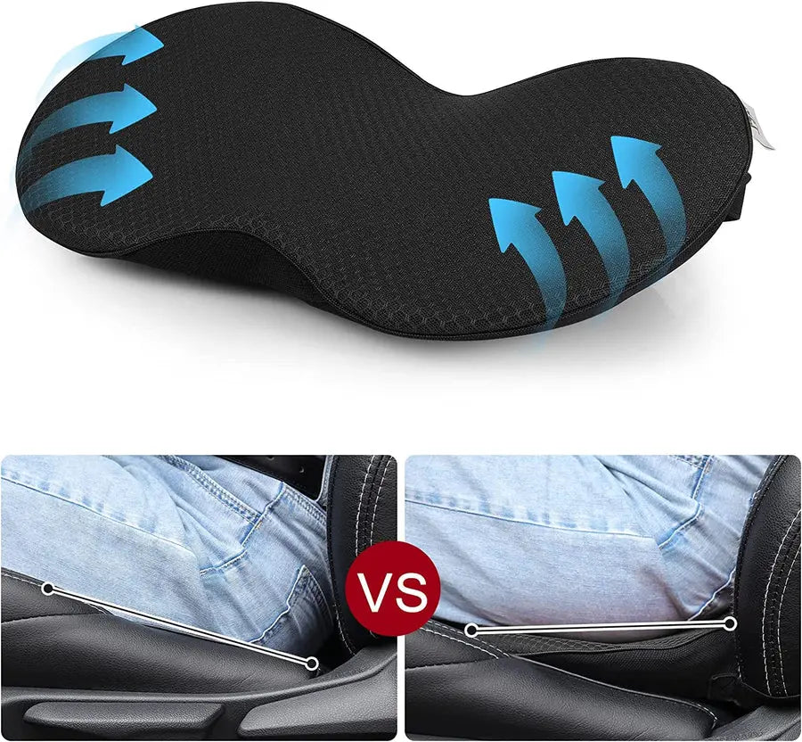 Car Seat Booster Cushion with 3.5in Height Lift and Memory Foam, Removable Cover Zanny Home
