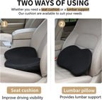 Car Seat Booster Cushion with 3.5in Height Lift and Memory Foam, Removable Cover Zanny Home