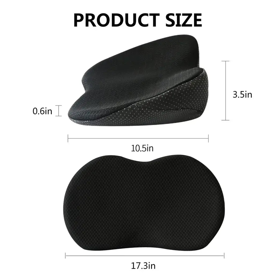 Car Seat Booster Cushion with 3.5in Height Lift and Memory Foam, Removable Cover Zanny Home