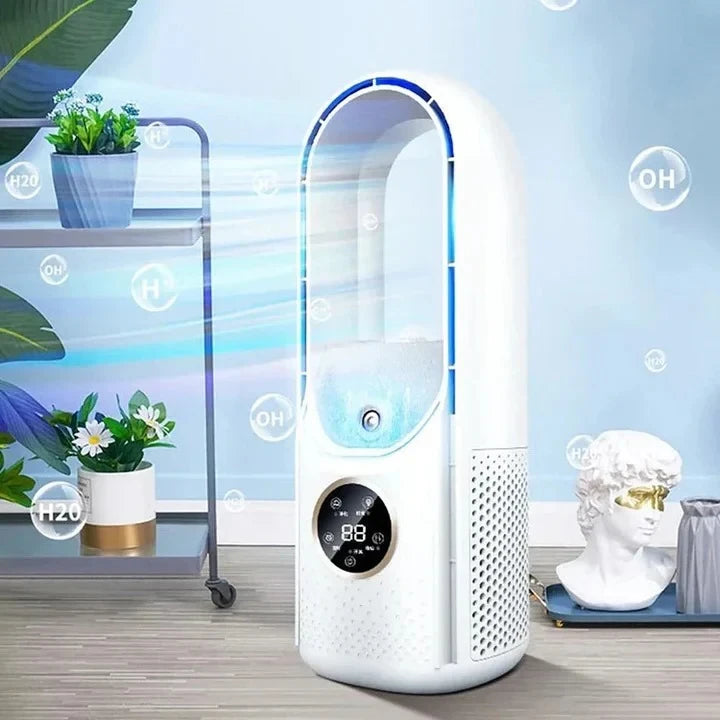 Portable Air Conditioner with Bladeless Quiet Cooling and Compact Design, Low Power Zanny Home