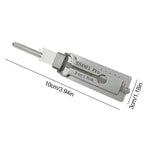 Key Decoder Tool with Stainless Steel and Integrated Pick, Pocket-Sized Ergonomic Grip Zanny Home