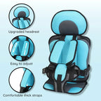 Child Car Seat Cushion with Breathable Mesh and Five-Point Harness, Washable Cover Zanny Home