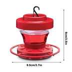 Hummingbird Feeder with 8 Feeding Ports and Integrated Perches, 16oz Clear Reservoir Zanny Home