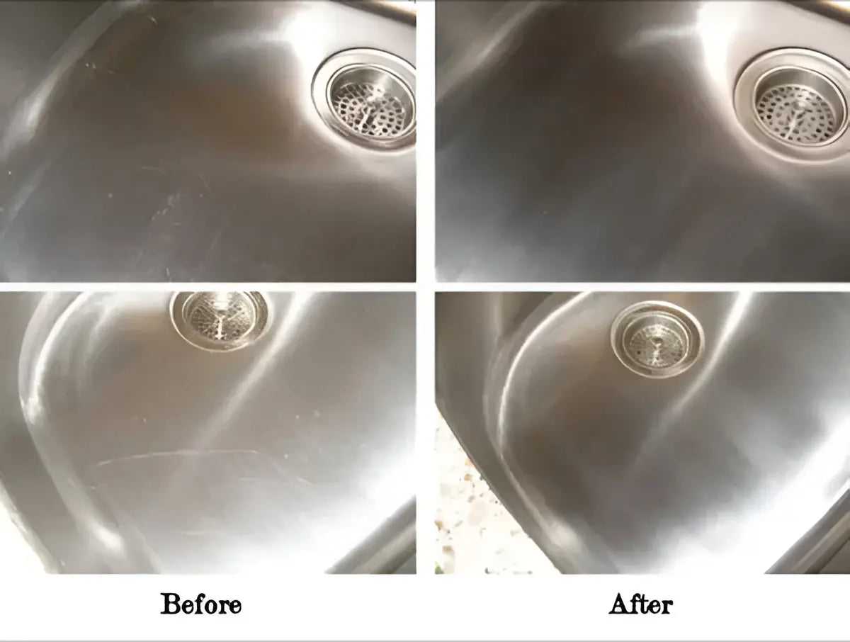 Metal Polish Paste with Scratch and Rust Removal, 190 g Tube, Microfiber Cloth Zanny Home