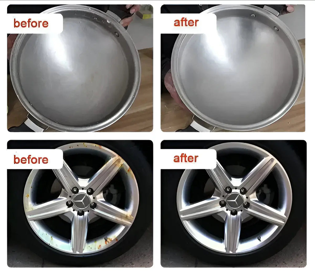 Metal Polish Paste with Scratch and Rust Removal, 190 g Tube, Microfiber Cloth Zanny Home