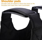 Adjustable Weighted Vest with Removable Weights and Ergonomic Fit, Up to 110 Lbs Zanny Home