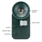 Ultrasonic Animal Repeller with Motion Sensor and Adjustable Frequency, Battery Operated Zanny Home