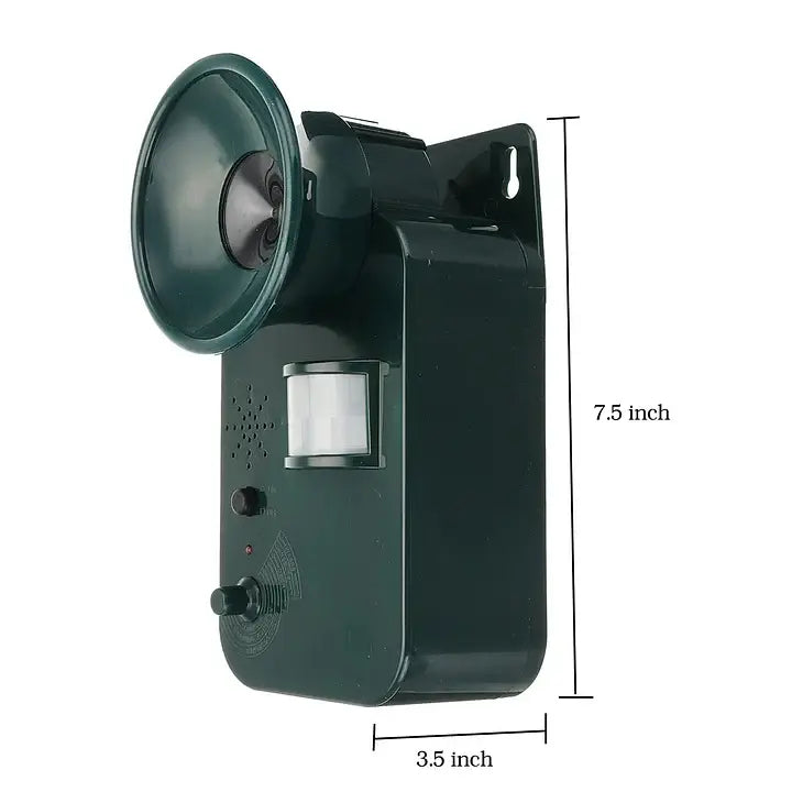 Ultrasonic Animal Repeller with Motion Sensor and Adjustable Frequency, Battery Operated Zanny Home