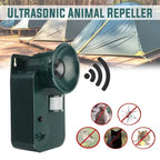 Ultrasonic Animal Repeller with Motion Sensor and Adjustable Frequency, Battery Operated Zanny Home