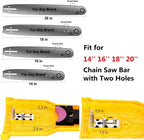 Chainsaw Sharpener with Guided Jig and Fast Press Sharpening for 14-20in Two-Hole Bars Zanny Home