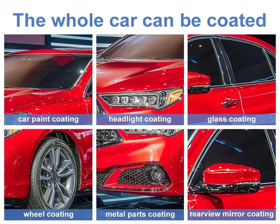 Nano Ceramic Coating Spray with Hydrophobic Barrier and High Gloss, Up to 12 Months Zanny Home