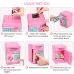 Electronic Piggy Bank with Motorized Bill Intake and Dual-Lock Security, Voice Prompts Zanny Home