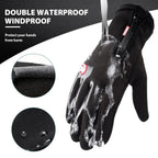 Touchscreen Winter Gloves with Fleece Lining and Zippered Elastic Cuff, Anti-Slip Palm Zanny Home