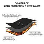 Touchscreen Winter Gloves with Fleece Lining and Zippered Elastic Cuff, Anti-Slip Palm Zanny Home