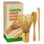 Matcha Tea Set with Bamboo Whisk and Measuring Spoon, Glazed Ceramic Bowl Zanny Home