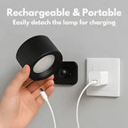 Rechargeable Magnetic Wall Light with 360° Pivot and Touch Controls, USB Type-C Charging Zanny Home