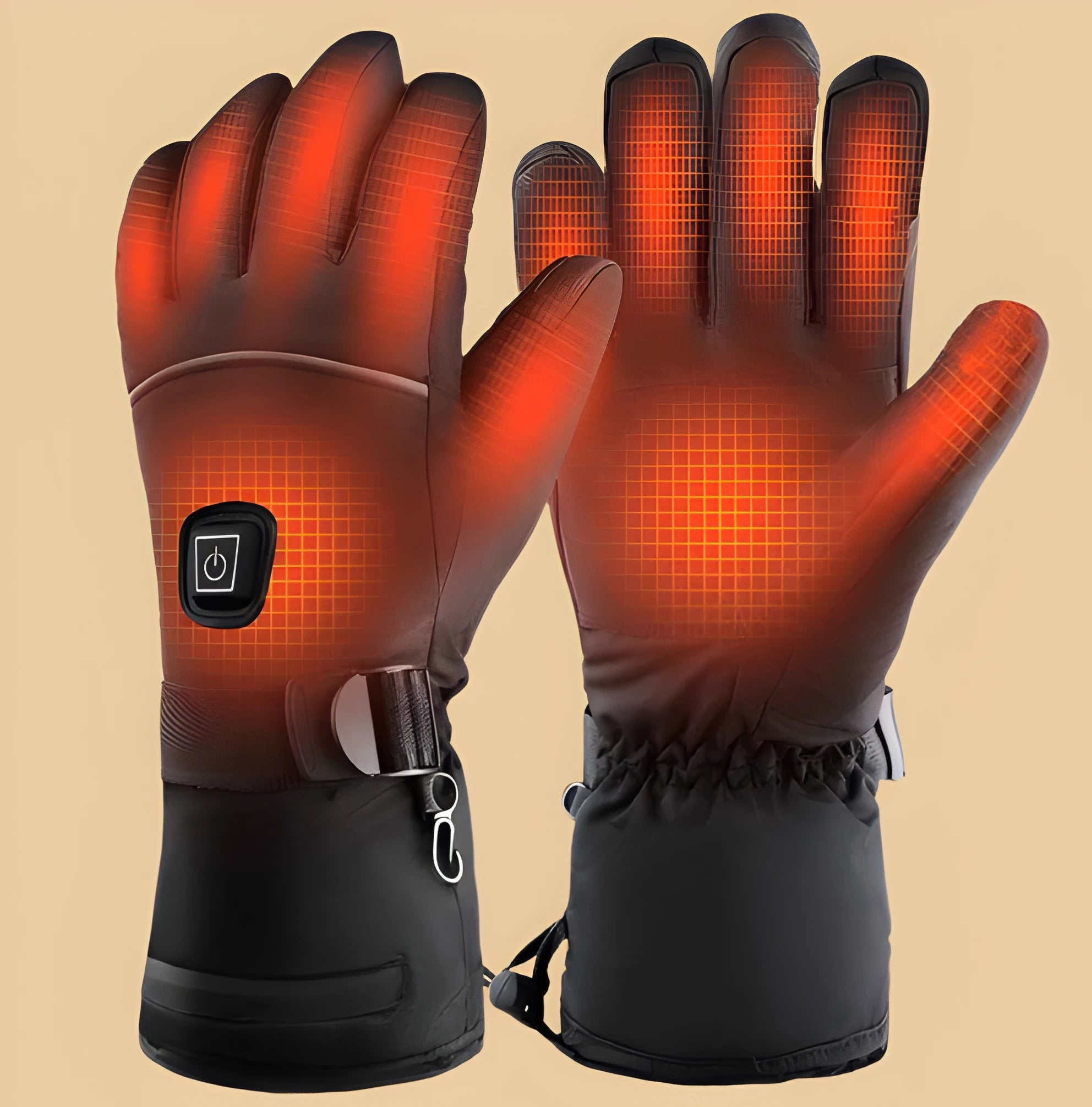 Rechargeable Heated Gloves with USB Charging and Water-Resistant Palms, 8-Hour Runtime Zanny Home