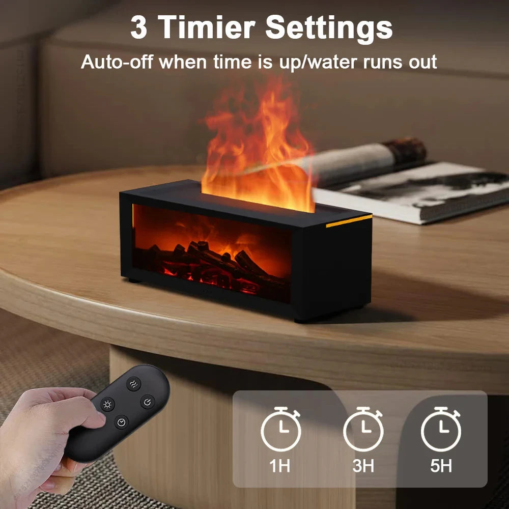 Humidifier and Air Purifier with Aromatherapy Flame Effect, Quiet Operation, 1.3L Tank Zanny Home