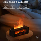Humidifier and Air Purifier with Aromatherapy Flame Effect, Quiet Operation, 1.3L Tank Zanny Home