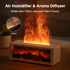 Humidifier and Air Purifier with Aromatherapy Flame Effect, Quiet Operation, 1.3L Tank Zanny Home