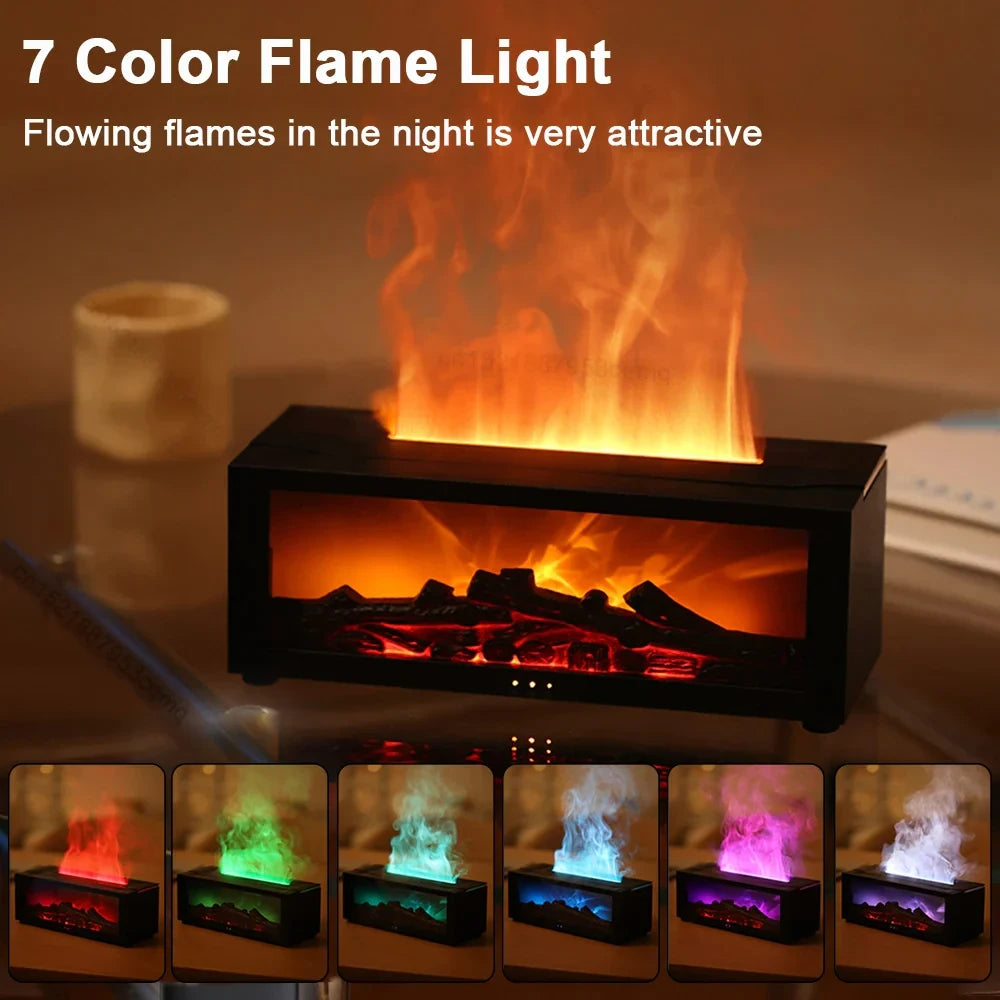 Humidifier and Air Purifier with Aromatherapy Flame Effect, Quiet Operation, 1.3L Tank Zanny Home
