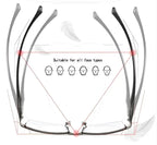 Progressive Glasses with Photochromic Tint and Blue-Light UV400 Protection Zanny Home