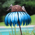 Bird Feeder with Wide 3.94-Inch Dish and Rust-Resistant Metal, Hanging or Pole Mount Zanny Home