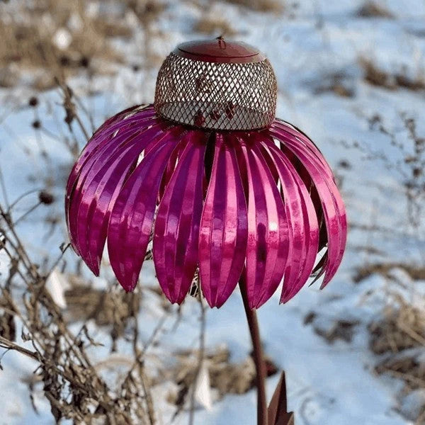 Bird Feeder with Wide 3.94-Inch Dish and Rust-Resistant Metal, Hanging or Pole Mount Zanny Home