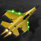 Remote Control Plane with 3-Axis Gyro and Dual Rear Motors for Beginners, LED Lights Zanny Home