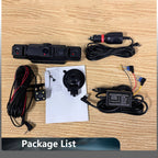 4-Channel Dash Camera with Night Vision and Parking Monitor, WiFi App Control Zanny Home