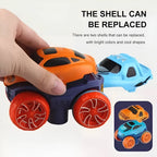 Glow In The Dark Race Track with LED Lights and Anti-Tip Car, Modular Snap-Together Set Zanny Home