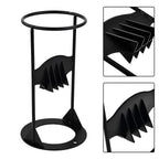 Cast Iron Splitting Wedge with Wide Base and Rounded Top Handle, Weather Resistant Finish Zanny Home
