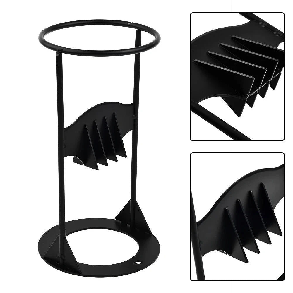 Cast Iron Splitting Wedge with Wide Base and Rounded Top Handle, Weather Resistant Finish Zanny Home