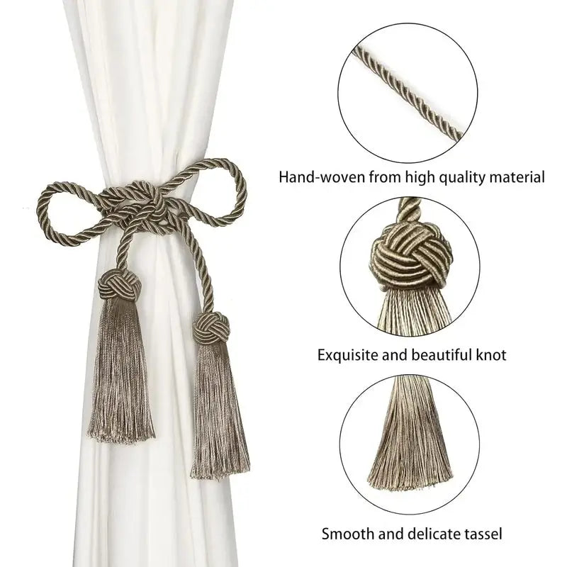 Tassels Curtain Tieback Clips: Home Decoration Accessories for Living Room Decor zannyhome-store