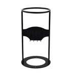 Cast Iron Splitting Wedge with Wide Base and Rounded Top Handle, Weather Resistant Finish Zanny Home