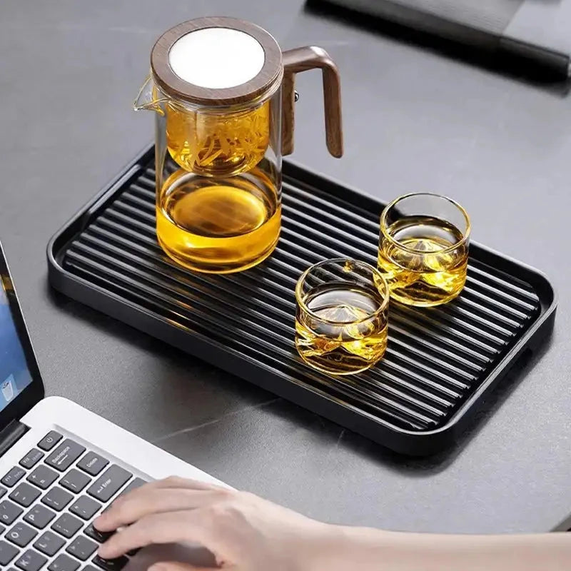 Borosilicate Glass Teapot with Removable Fine Mesh Infuser and Wooden Handle, 800ml Zanny Home