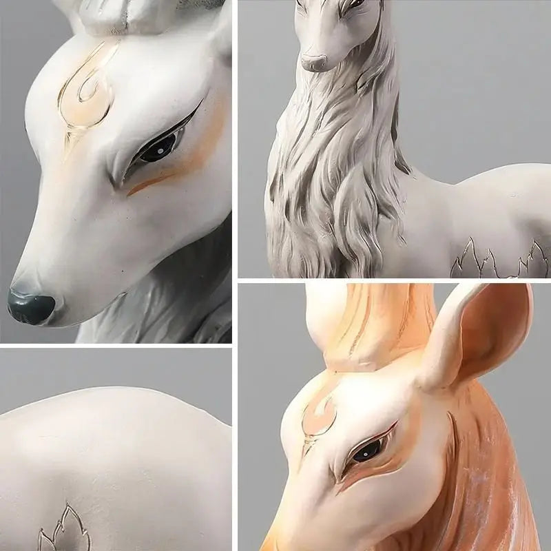 Luxury Resin Deer Statue for Modern Home Decoration zannyhome-store