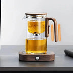 Borosilicate Glass Teapot with Removable Fine Mesh Infuser and Wooden Handle, 800ml Zanny Home