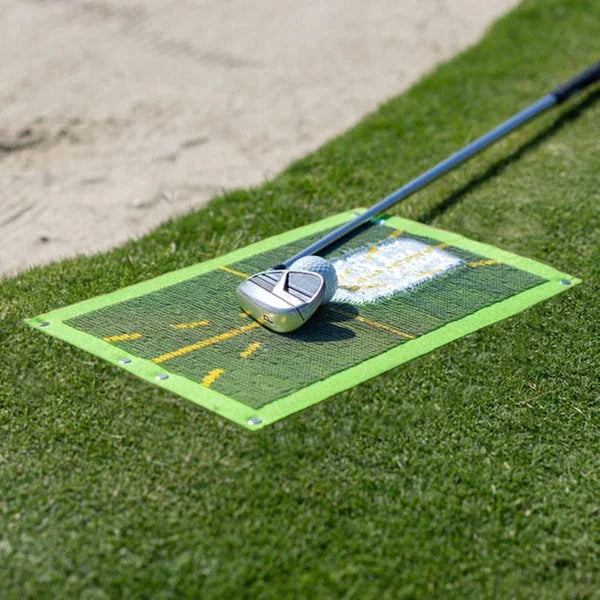 Divot Feedback Golf Mat with Impact Markers and Ground Stake, Portable Training Tool Zanny Home