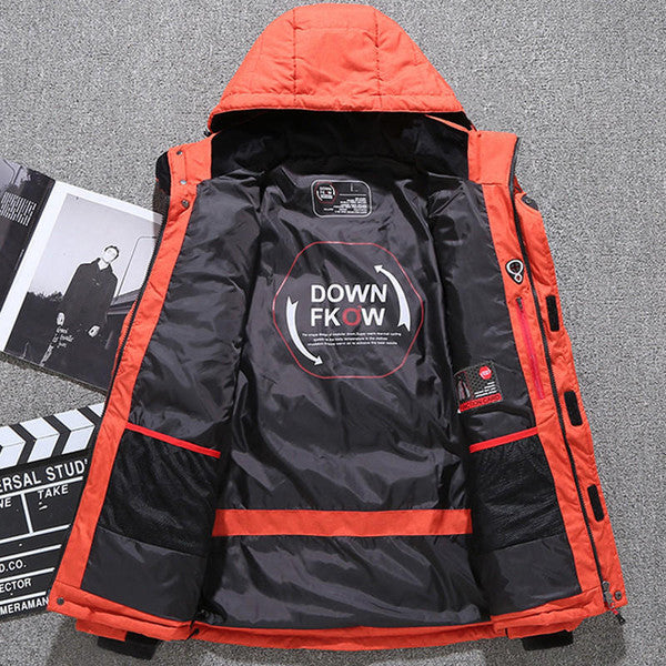 Down Jacket with Removable Hood and Thick Insulation, Polyester Shell Zanny Home