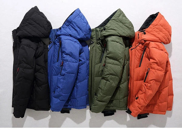 Down Jacket with Removable Hood and Thick Insulation, Polyester Shell Zanny Home