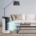 Portable Evaporative Cooler with 300 ml Tank and Quiet Sleep Mode, 18W Energy Saving Zanny Home